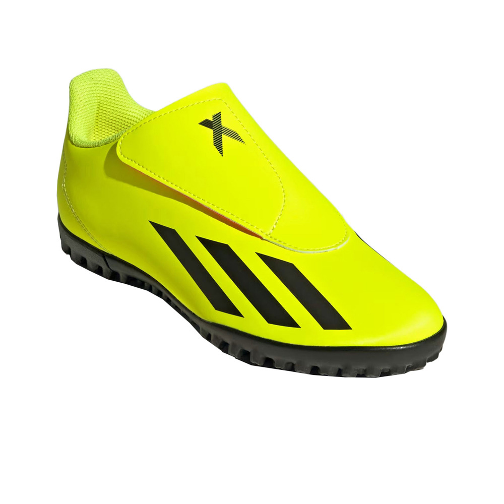 adidas botas de futbol niño multitaco y terreno duro X CRAZYFAST CLUB VEL TF J lateral interior