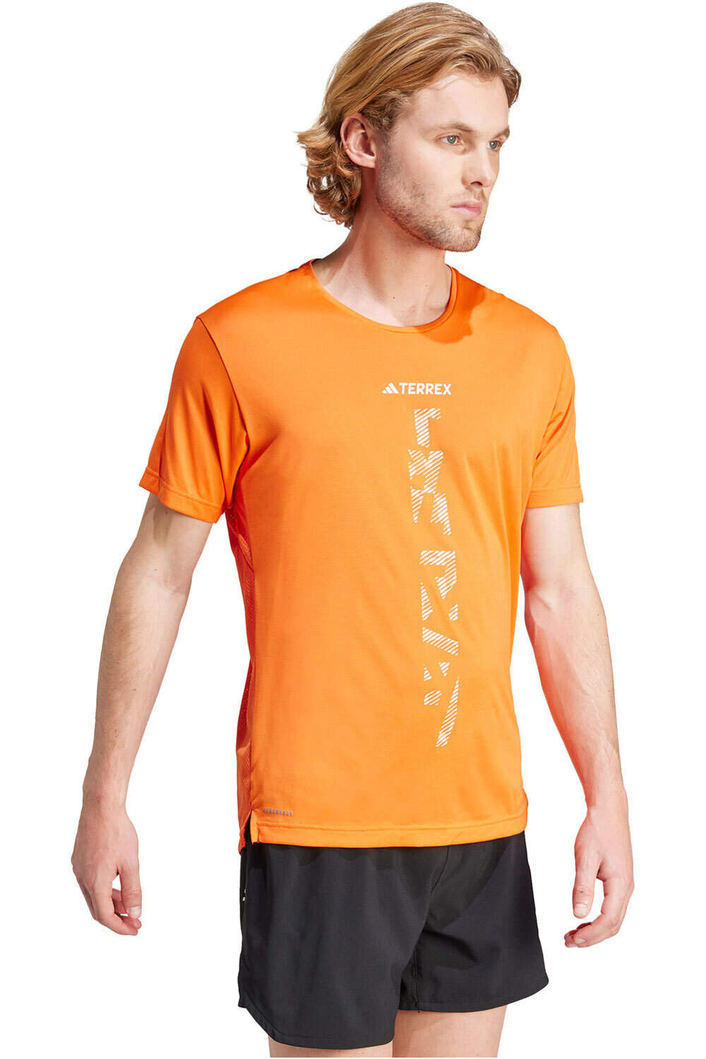 adidas camisetas trail running manga corta hombre AGR SHIRT vista detalle