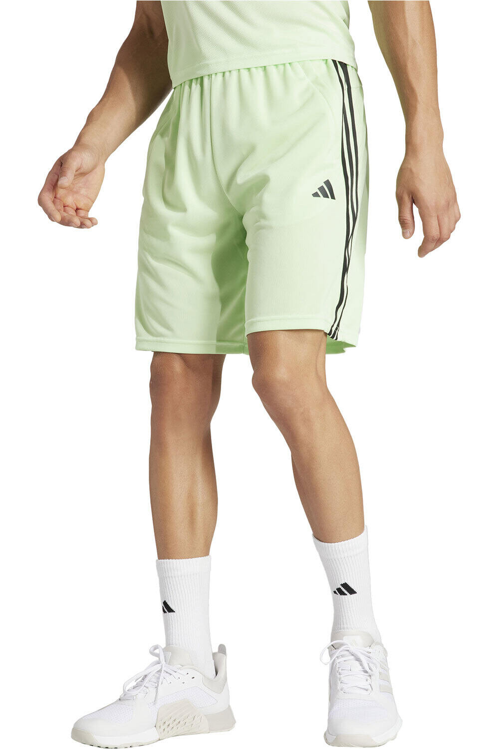 adidas pantalón corto fitness hombre TR-ES PIQ 3SHO vista frontal