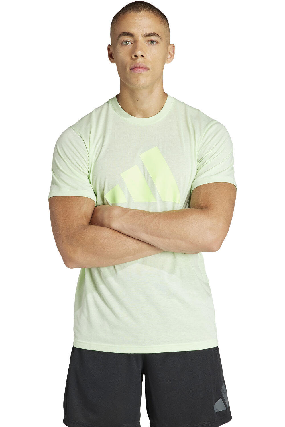 adidas camiseta fitness hombre TR-ES FR LOGO T vista frontal
