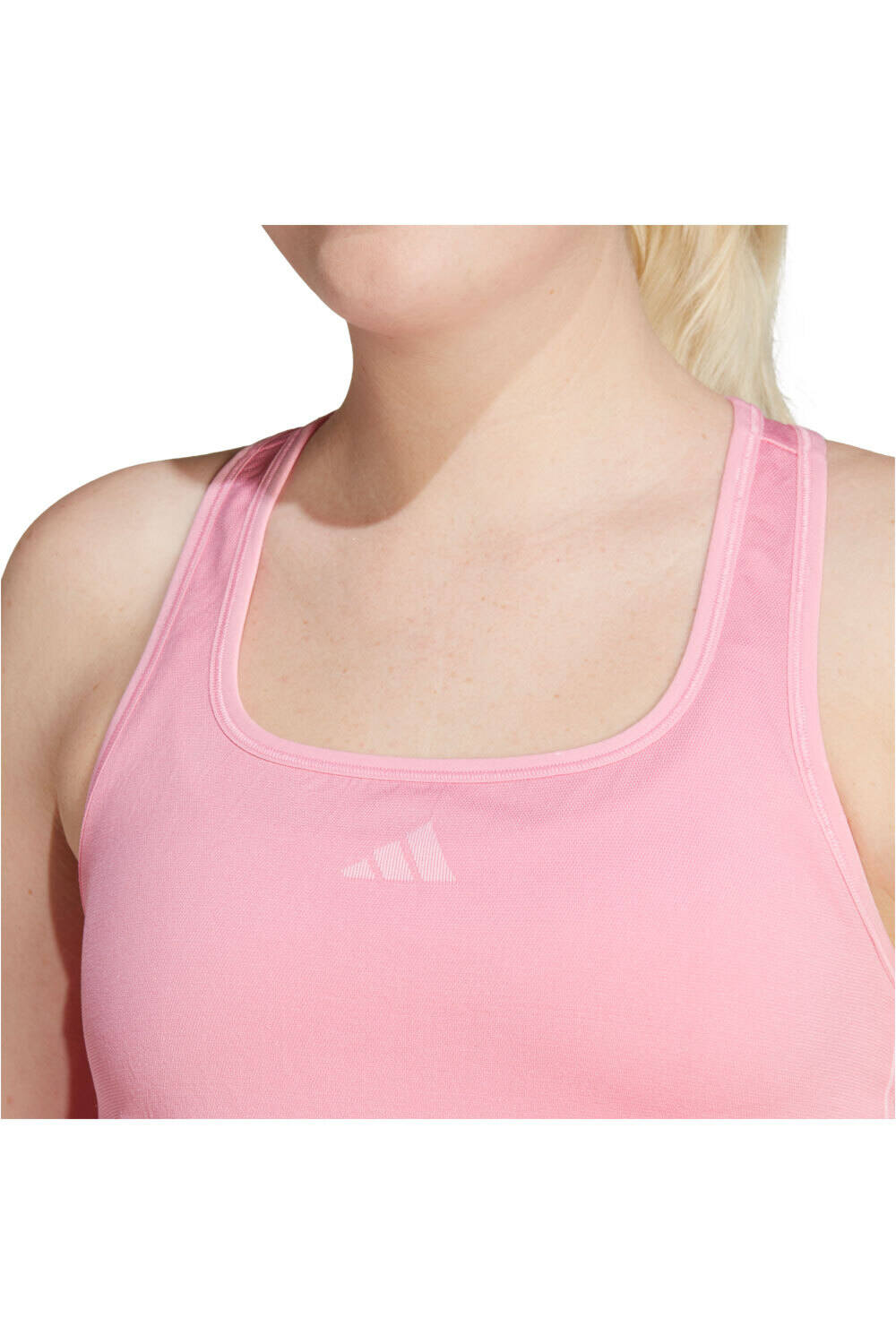 Camiseta tirantes fitness Mujer adidas rosa