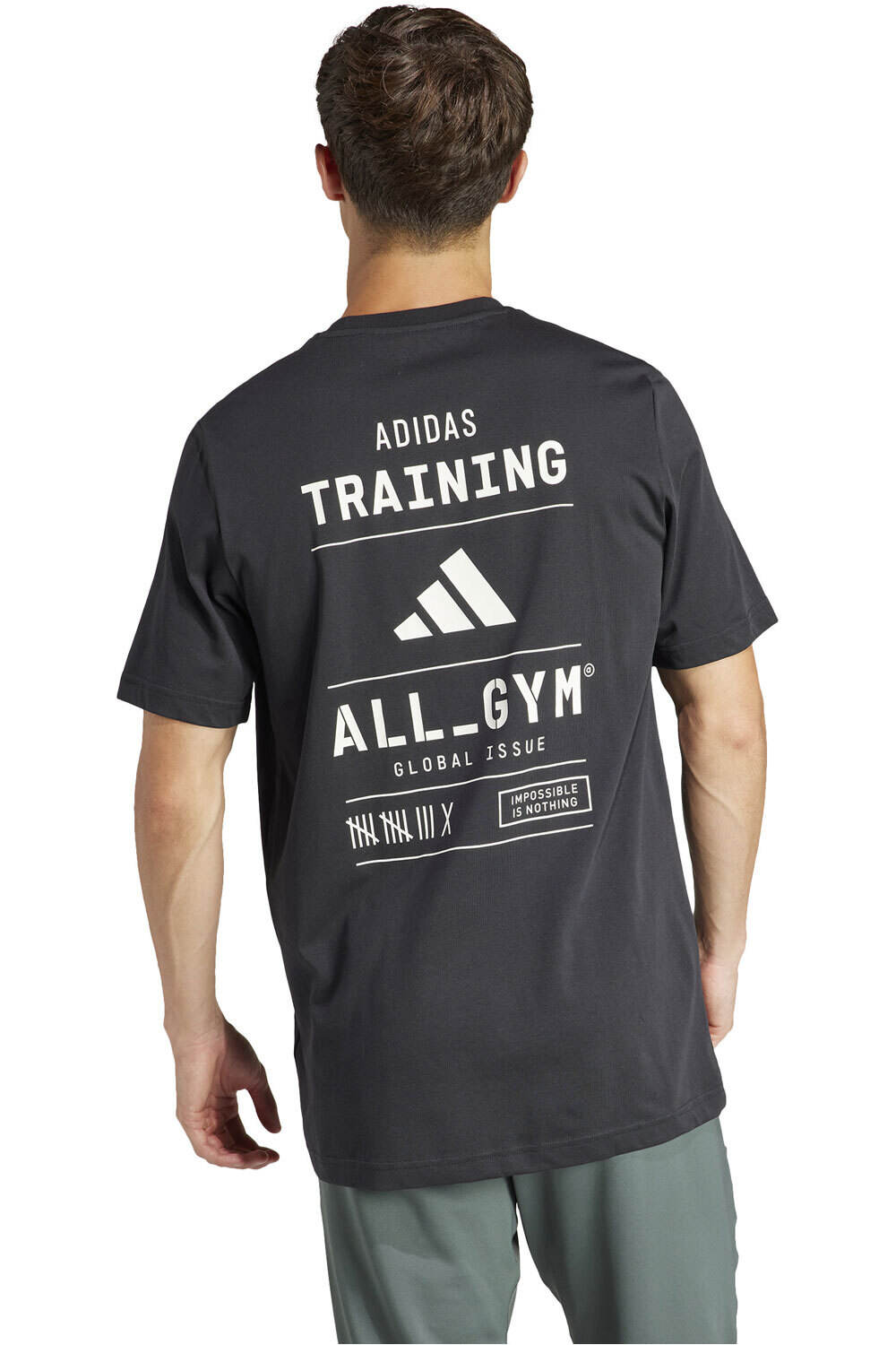 adidas camiseta fitness hombre M TR CAT G T vista trasera