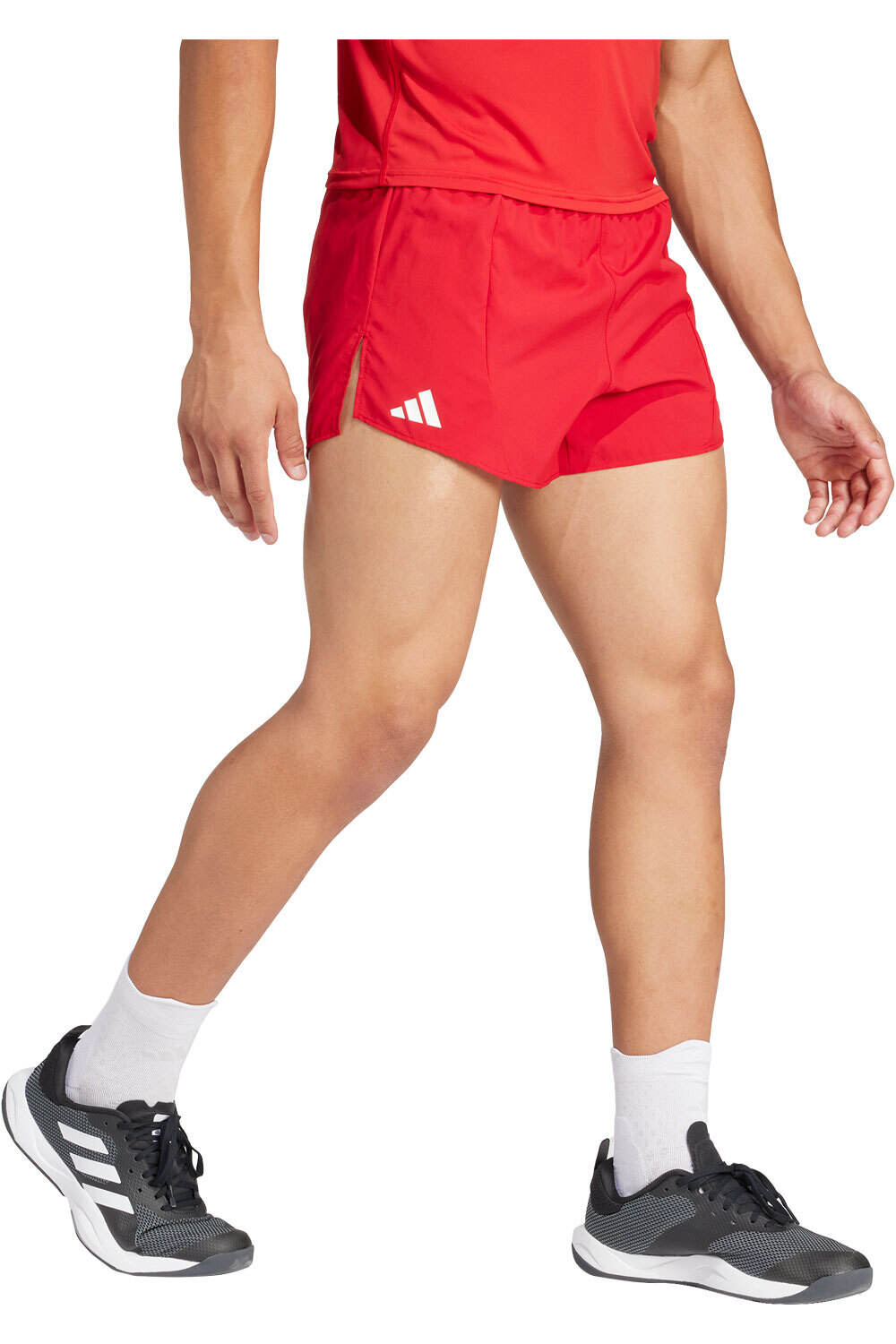 Adizero pantaloneta técnica hombre Rojo (XS)