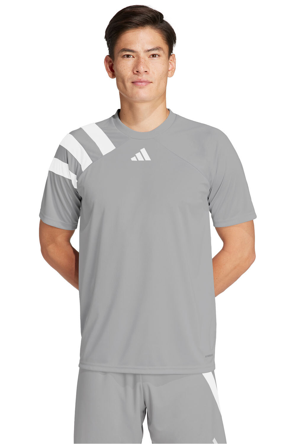 Fortore23 camisetas fútbol manga corta Gris (S)