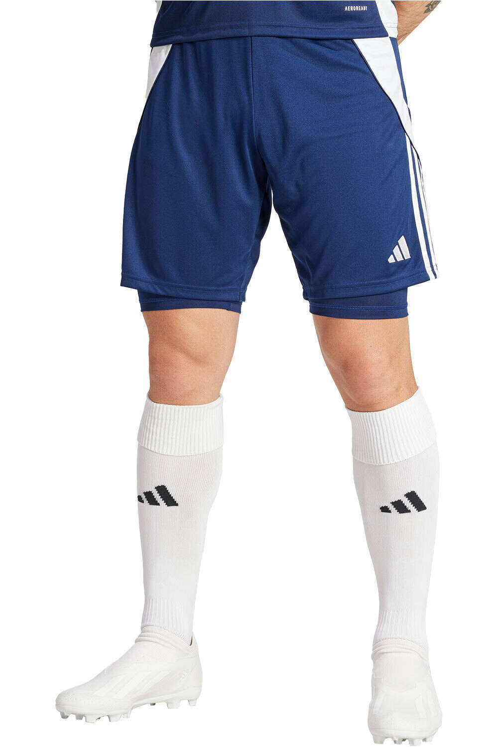 adidas pantalones cortos futbol TIRO24 TRSH2IN1 vista frontal