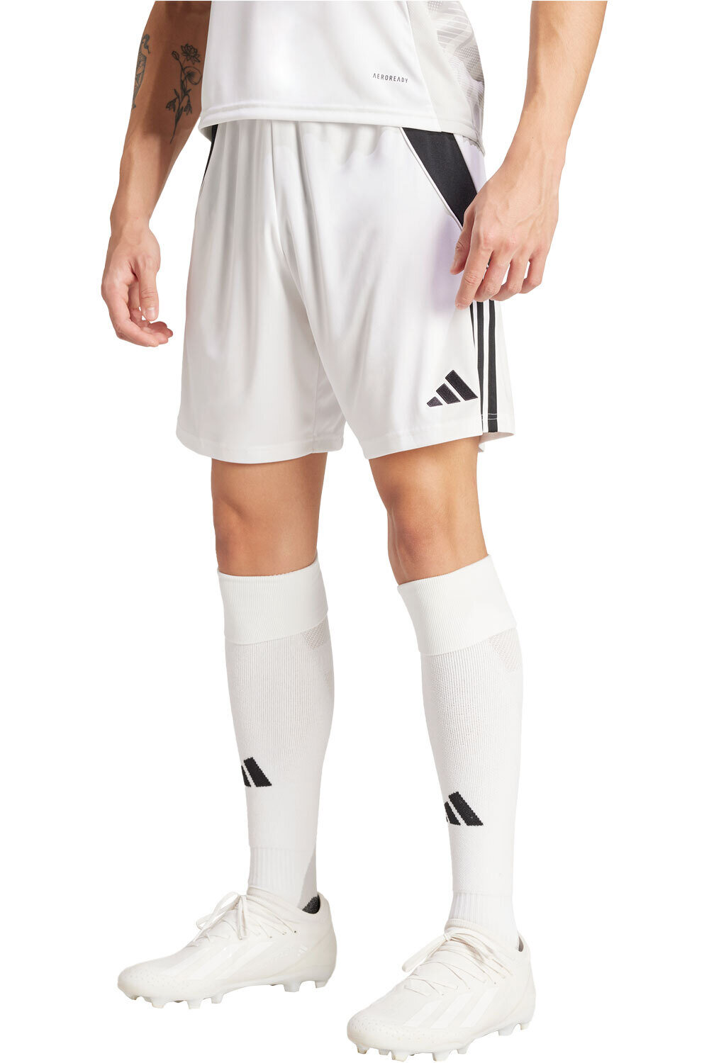 Tiro24 pantalones cortos futbol Blanco (XS)