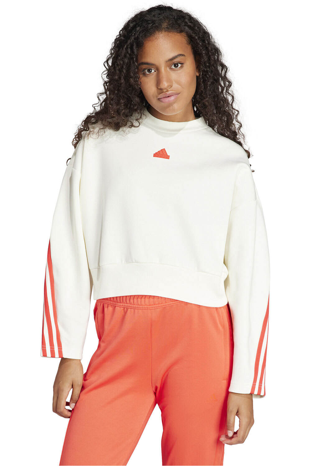 adidas sudadera mujer W FI 3S SWT vista frontal