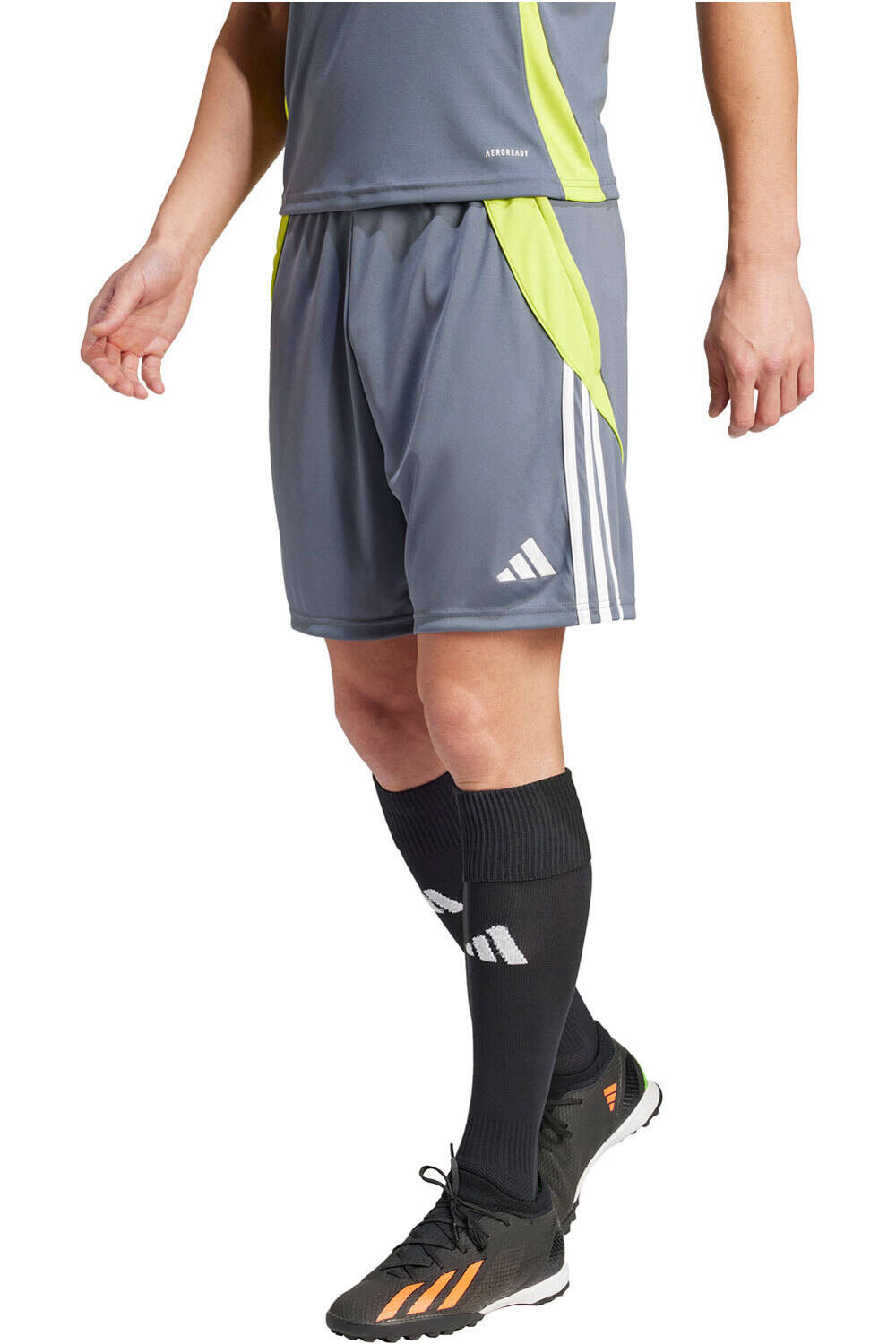 Tiro24 pantalones cortos futbol Gris (L)