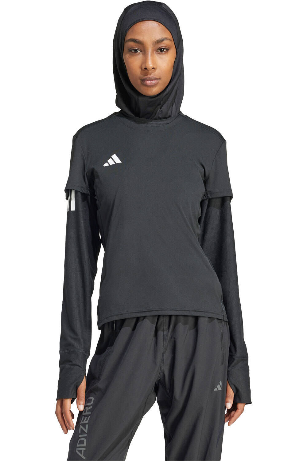 Adizero camiseta entrenamiento manga corta mujer Negro (S)
