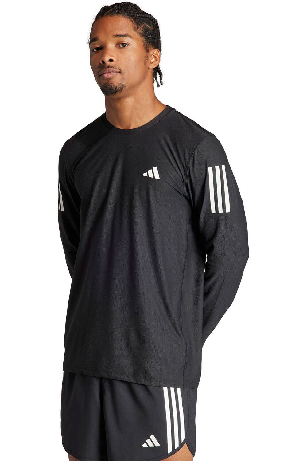 Own the run camiseta técnica manga larga hombre Negro (L)