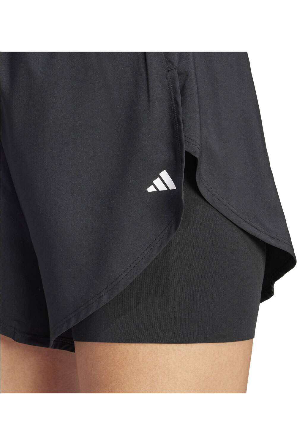 adidas pantalones y mallas cortas fitness mujer WTR D4T 2IN1SH vista detalle