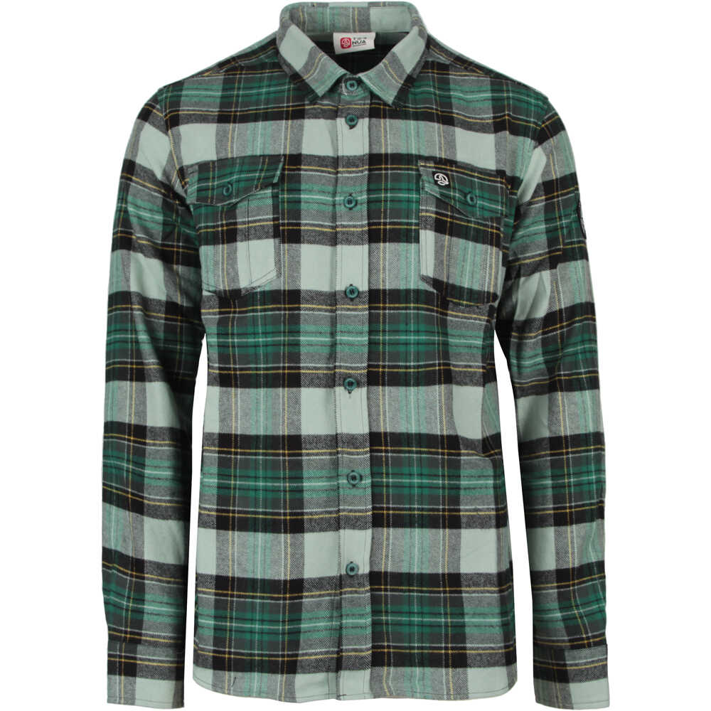 Harcourt camisa manga larga hombre Verde (XXL)