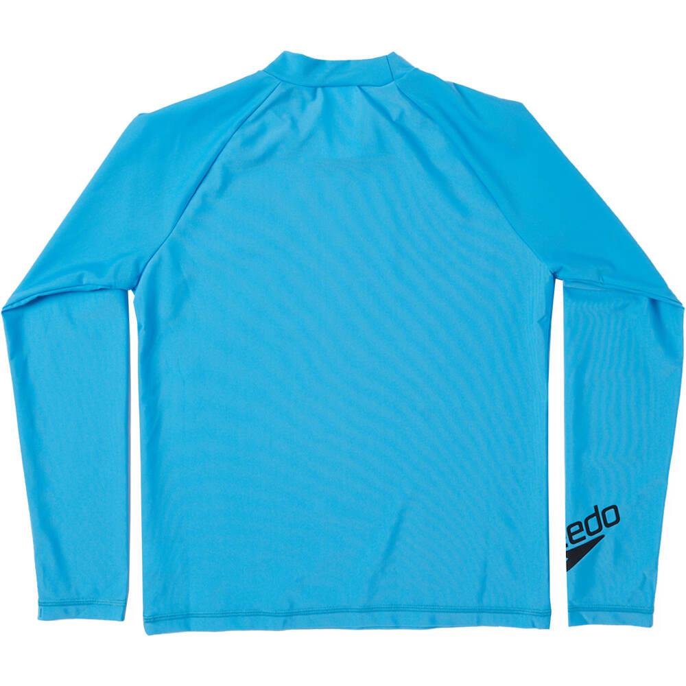 Speedo lycra surf manga larga niño Junior Unisex Long Sleeve Rash Top vista trasera