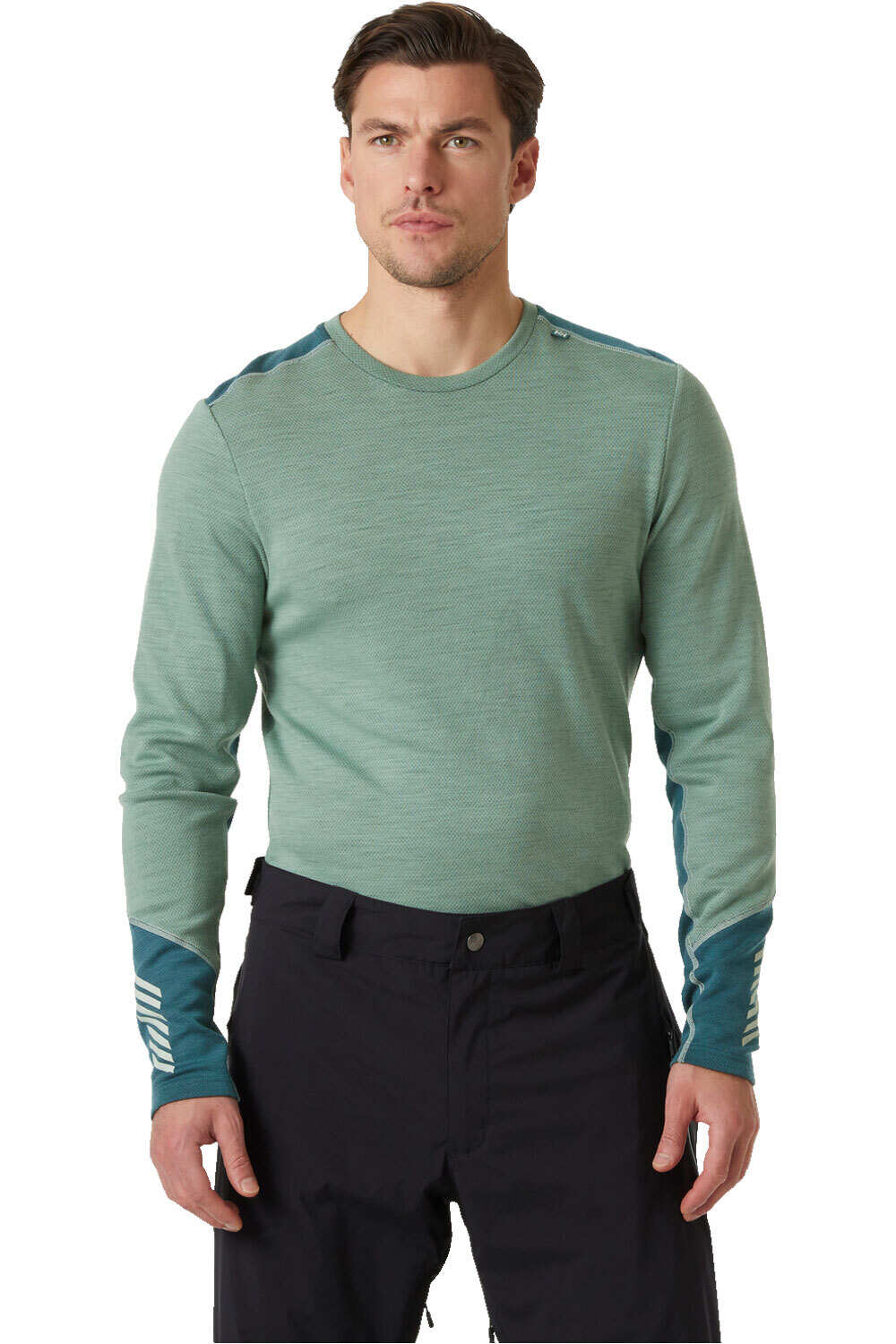 Lifa merino midweight camiseta térmica manga larga hombre Verde (XXL)