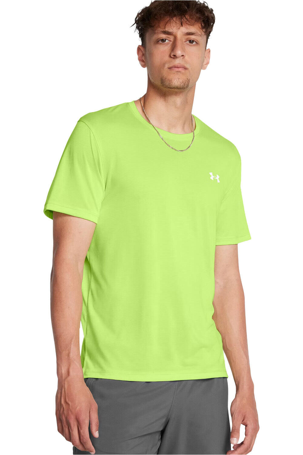 Launch camiseta técnica manga corta hombre Verde (L)