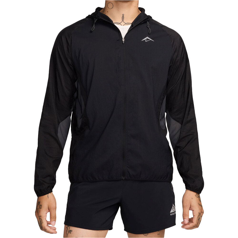 Trail aireez CHAQUETA TRAIL RUNNING HOMBRE Negro