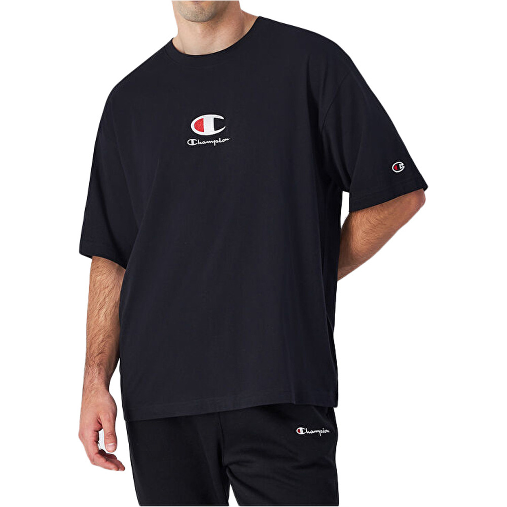 New logo camiseta manga corta hombre Negro (S)
