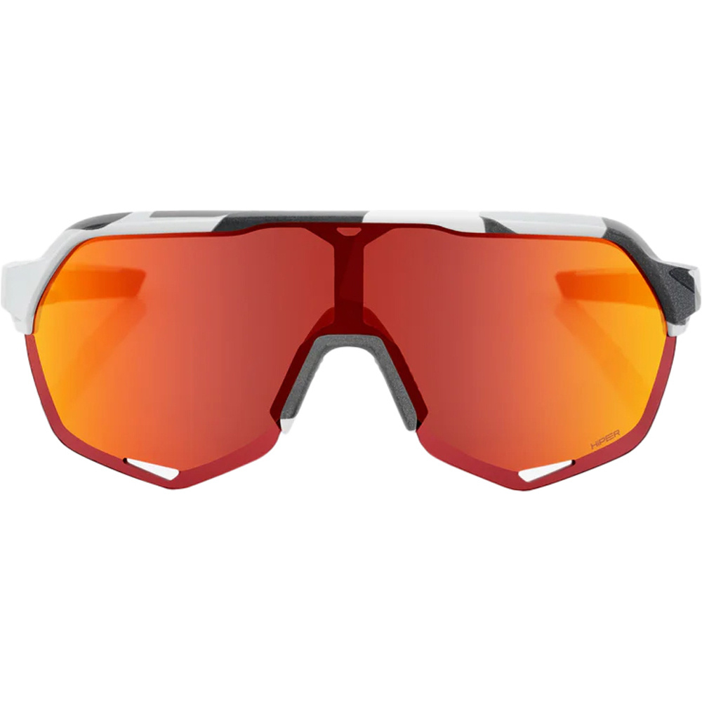 100% gafas ciclismo S2 - Grey Camo - Red Lens 01