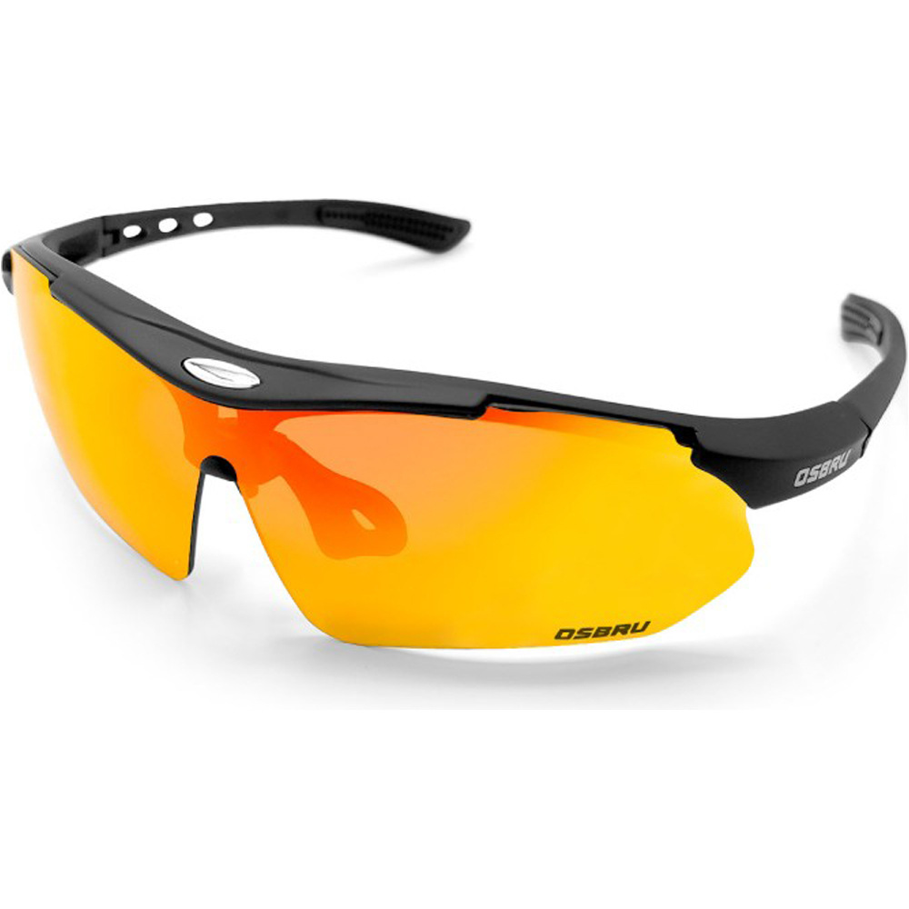 Osbru gafas ciclismo OSBRU GLASSES LOGIC ARDO BLACK/GOLD vista frontal