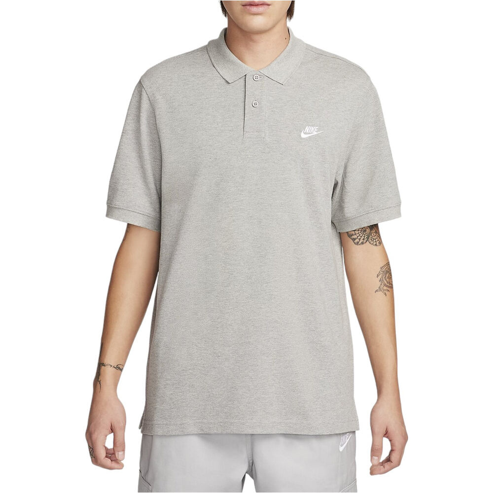 Club polo manga corta hombre Gris (M)
