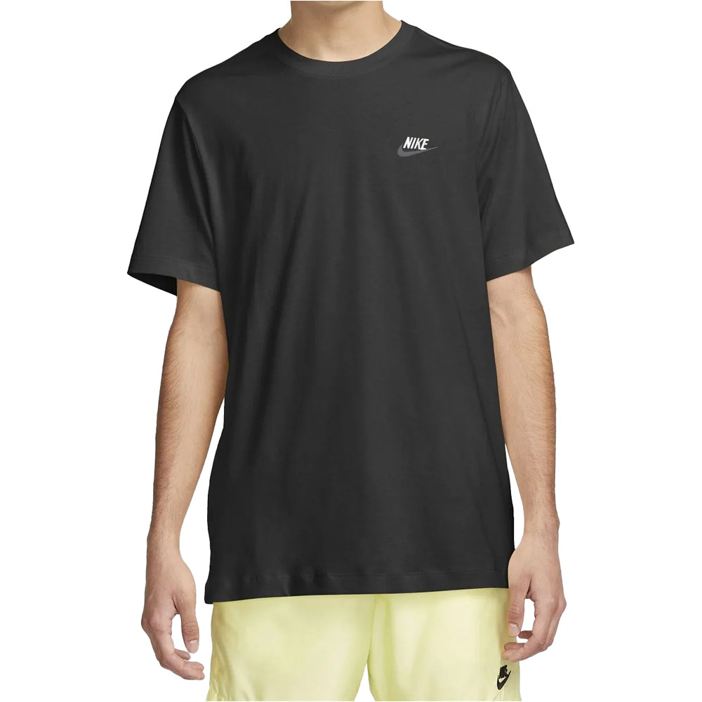 Sportswear club camiseta manga corta hombre Negro (S)