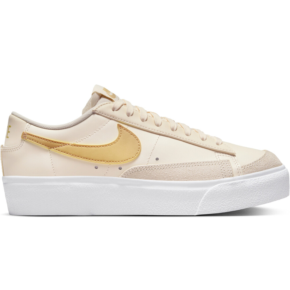 Nike zapatilla moda mujer W BLAZER LOW PLATFORM lateral exterior