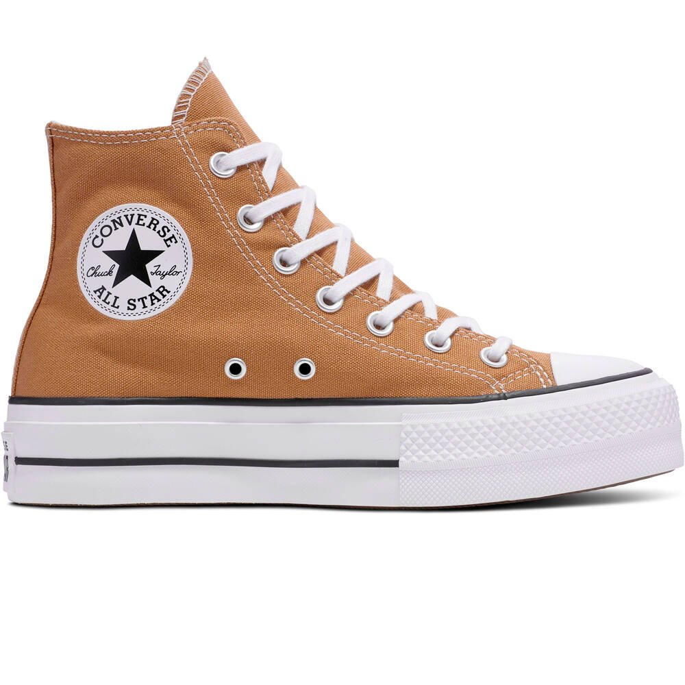 Chuck taylor all star lift zapatilla moda mujer Marron (40)
