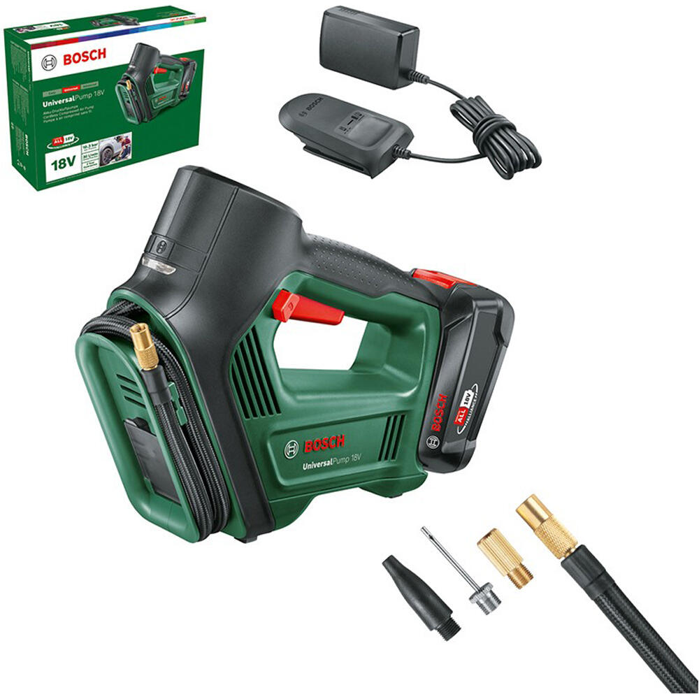 BOSCH Hinchador eléctrico universal pump 18v inflador de pie
