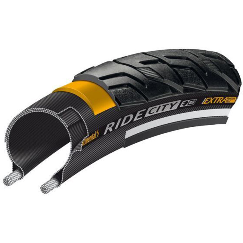 Ride city 700x42c rigida reflectante cubiertas bicicleta paseo (UNICA)