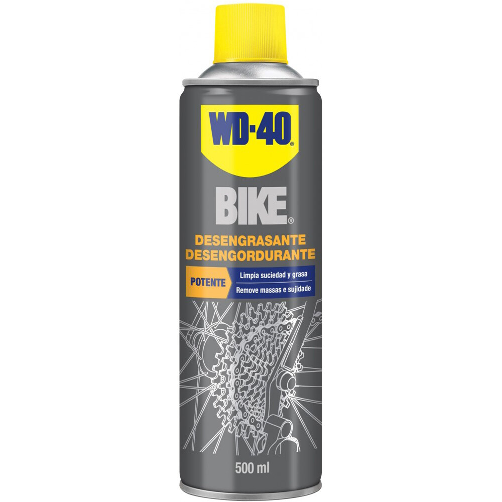Wd40 spray limpiador desengrasan cadena 500ml abrillantador y desengrasante bicicleta