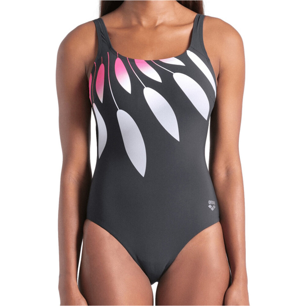 Giuliana squared back bañador natación mujer Negro (48)