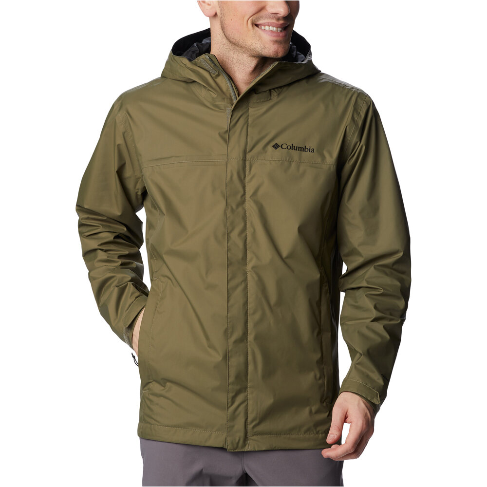 Watertight ii chaqueta impermeable hombre Verde (S)