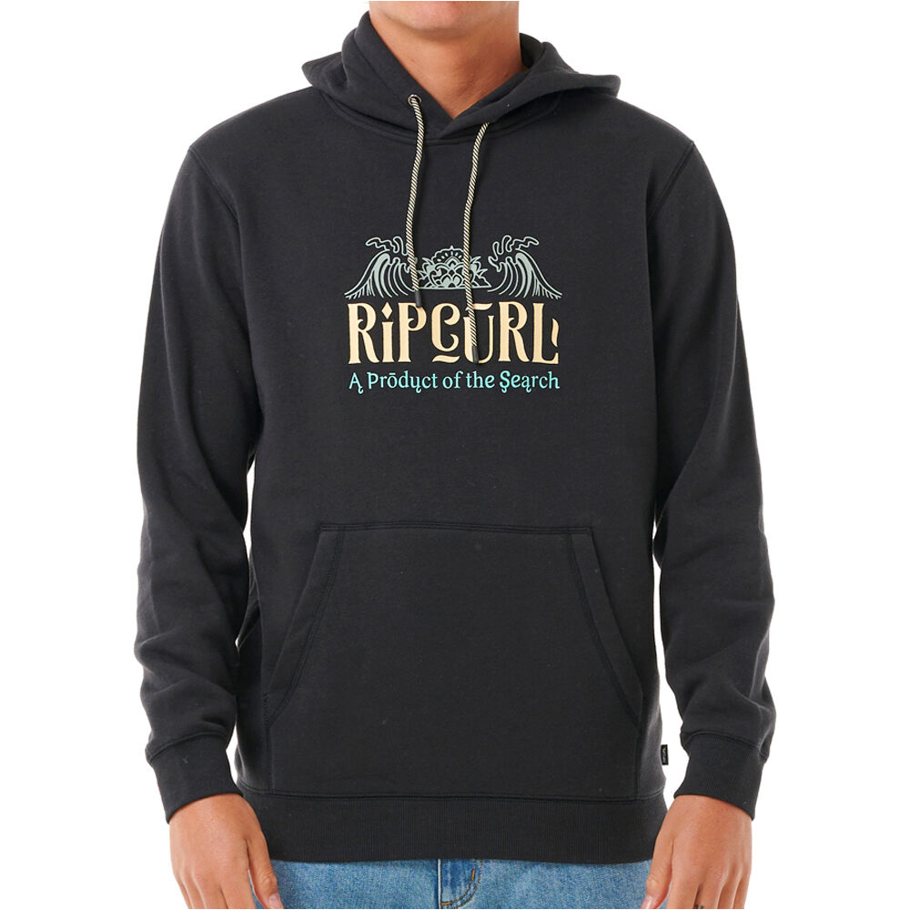 Down the line sudadera hombre Negro (L)
