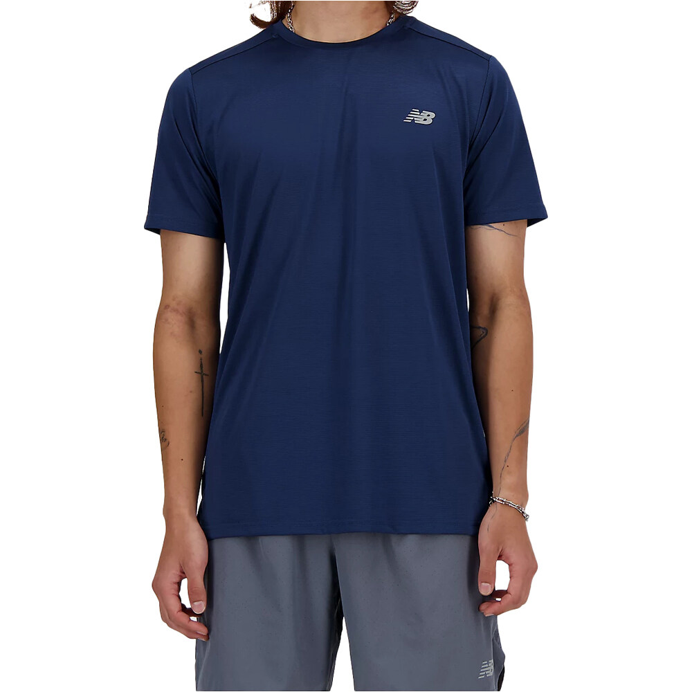 New Balance run t-shirt camiseta técnica manga corta hombre
