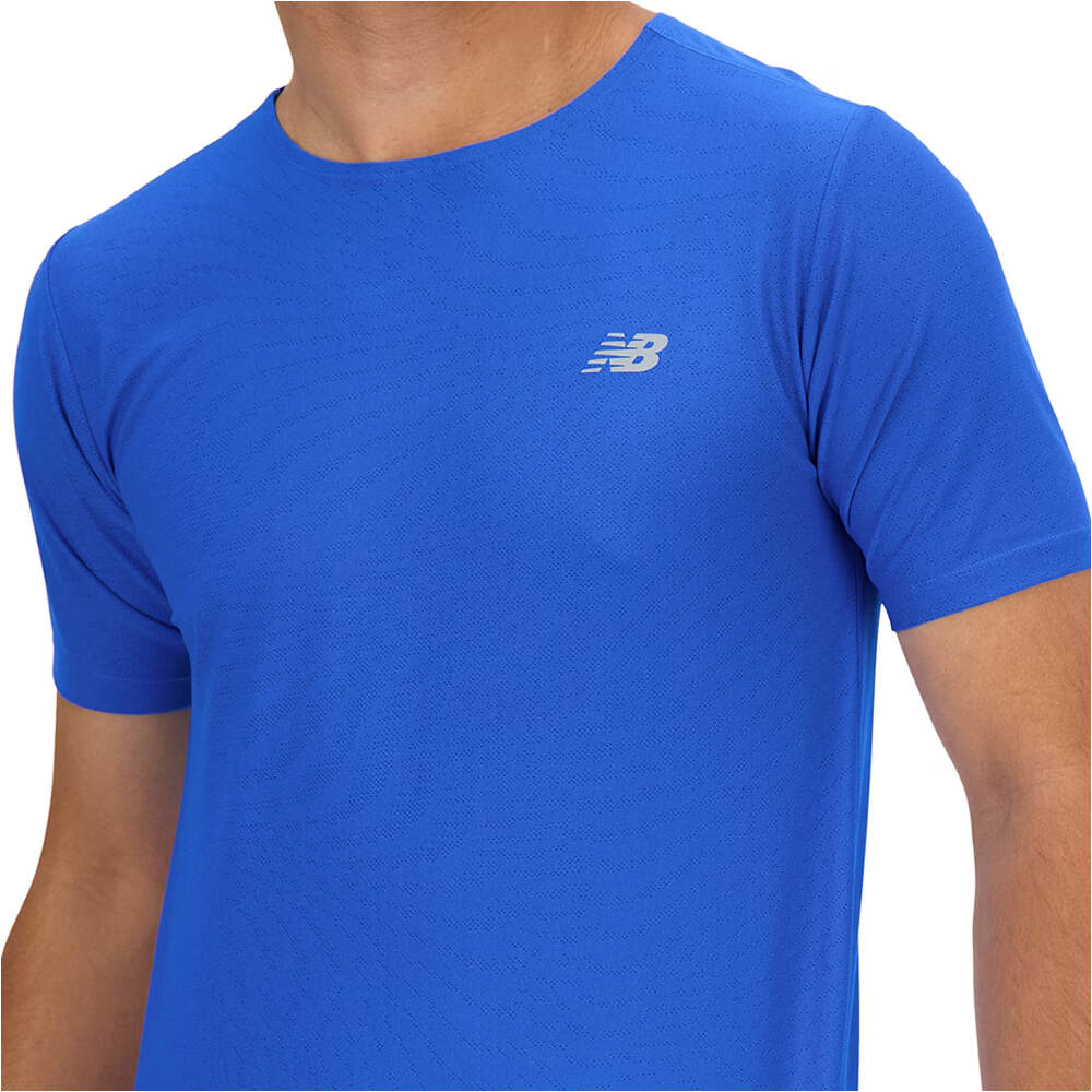 New Balance camiseta técnica manga corta hombre NB Athletics Jacquard T-Shirt 03