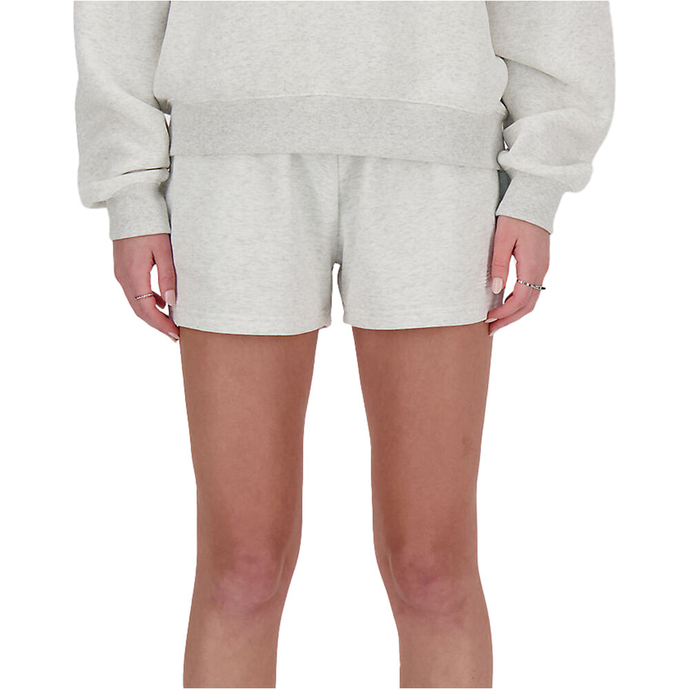 French terry bermuda mujer Gris (S)