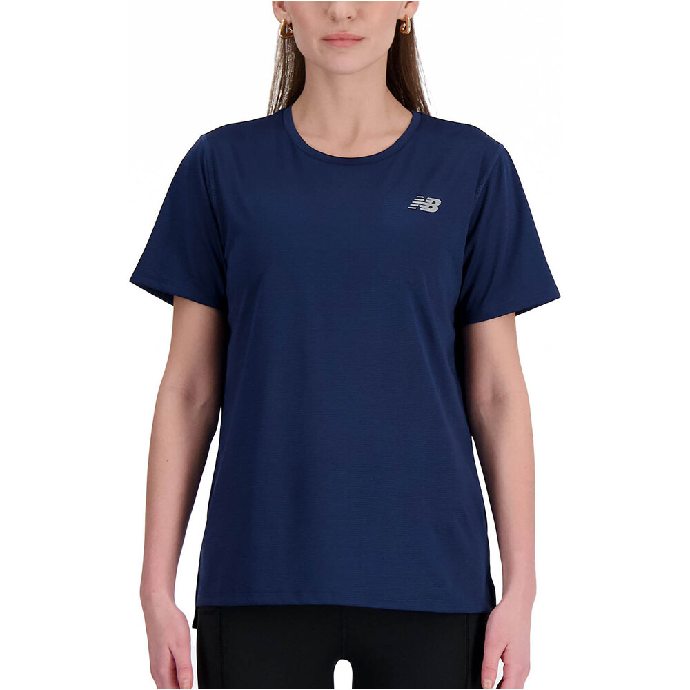 Short sleeve camiseta entrenamiento manga corta mujer Marino (XS)
