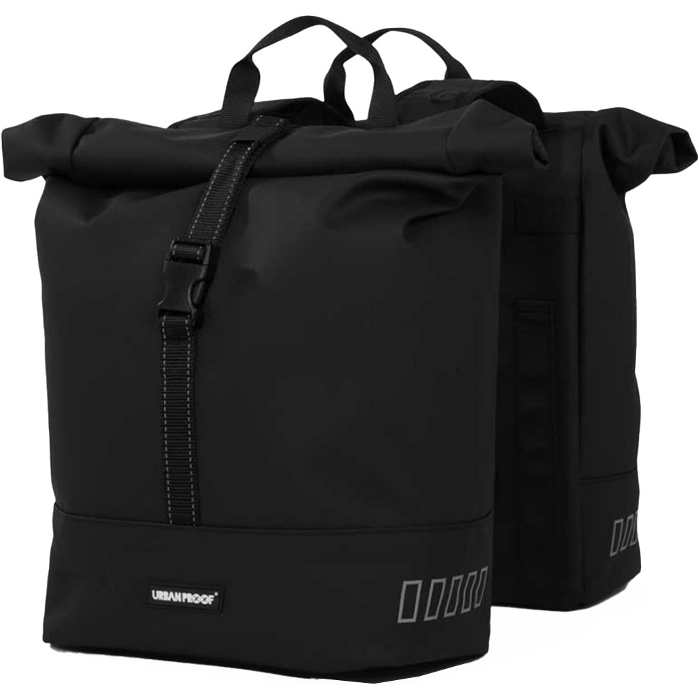 Double roll 38l alforjas bicicleta Negro (UNICA)