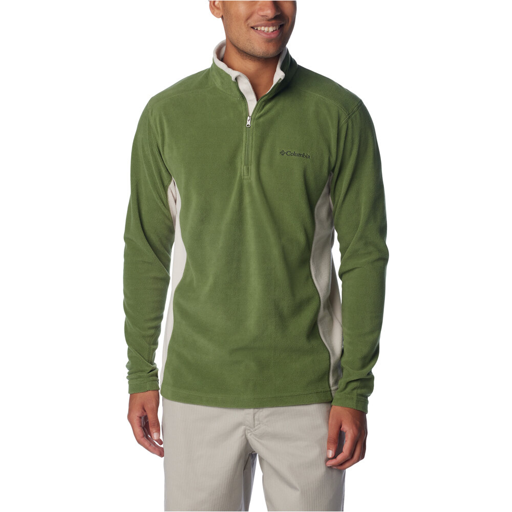 Columbia forro polar hombre Klamath Range II Half Zip vista frontal