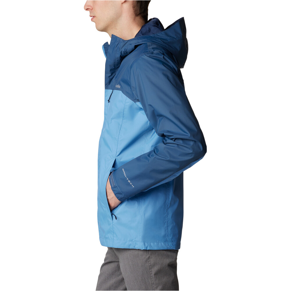 Columbia chaqueta impermeable hombre Pouring Adventure II Jacket vista detalle