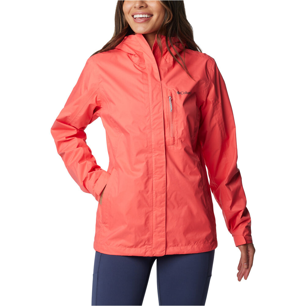 Columbia chaqueta impermeable mujer Pouring Adventure II Jacket vista frontal