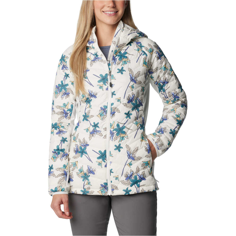 Columbia chaqueta outdoor mujer Powder Pass Hooded Jacket vista frontal