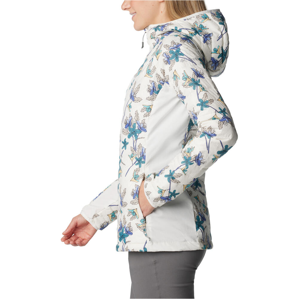 Columbia chaqueta outdoor mujer Powder Pass Hooded Jacket vista detalle