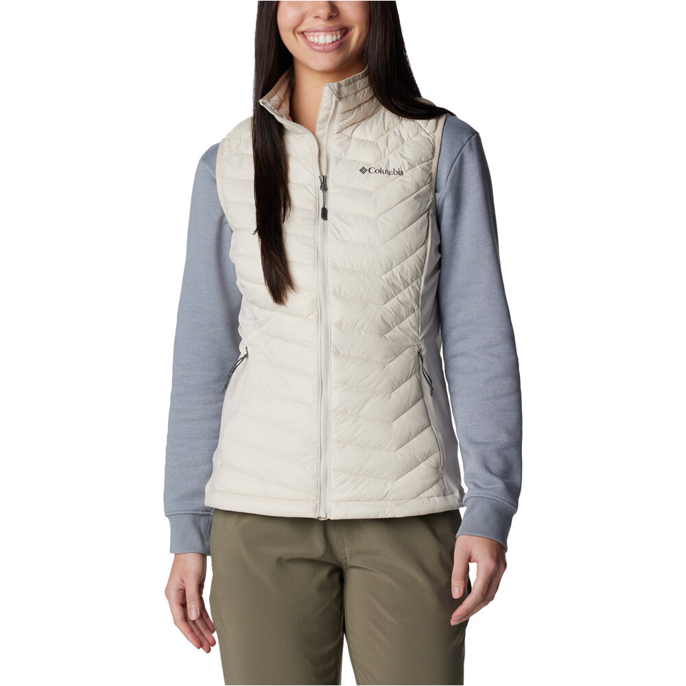 Columbia chaleco outdoor mujer Powder Pass Vest vista frontal