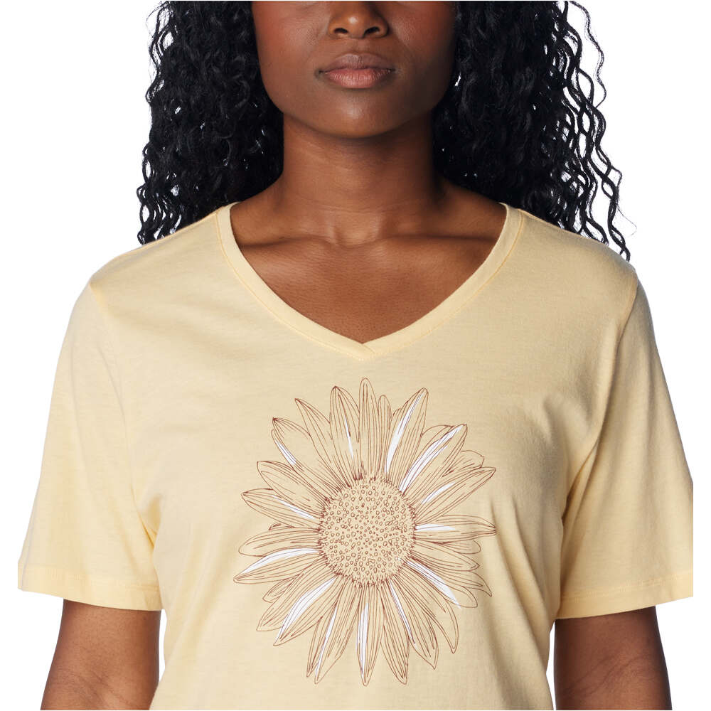 Columbia camiseta montaña manga corta mujer Bluebird Day Relaxed V Neck 04