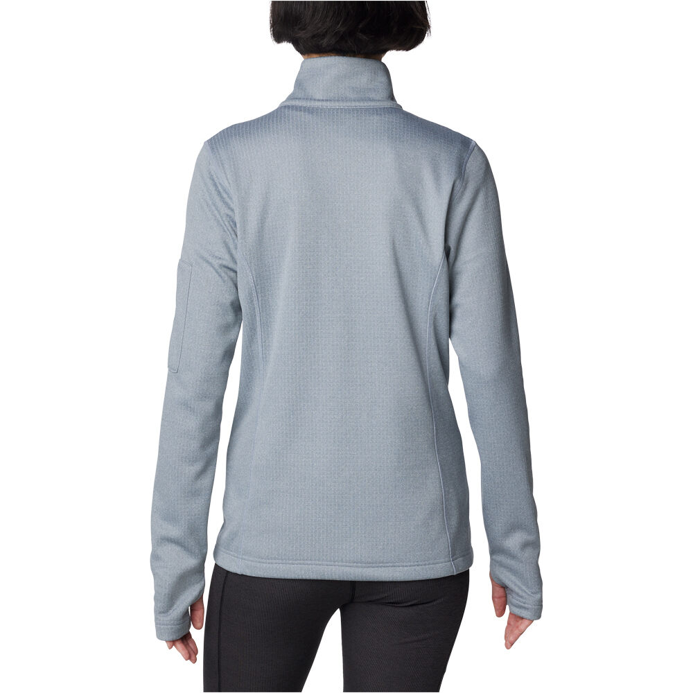 Columbia forro polar mujer W Park View Grid Fleece 1/2 Zip vista trasera