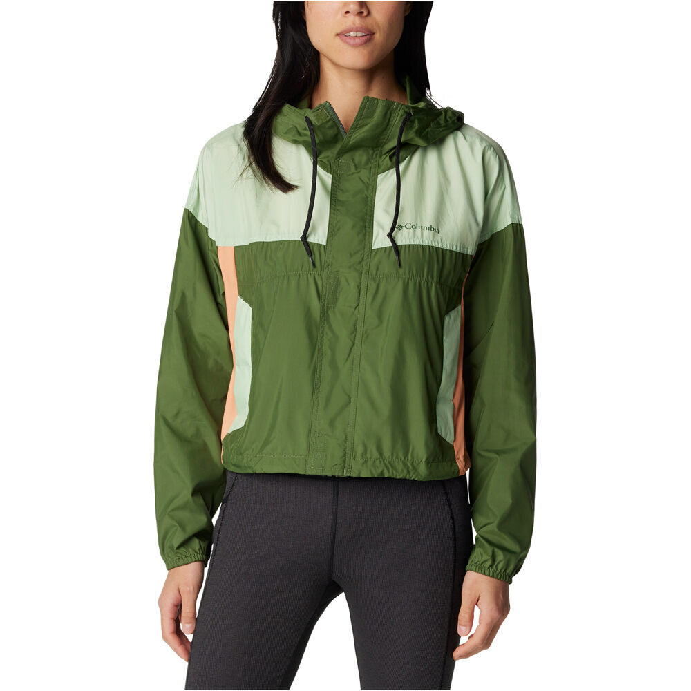 Columbia chaqueta softshell mujer Flash Challenger Cropped Windbreaker vista frontal