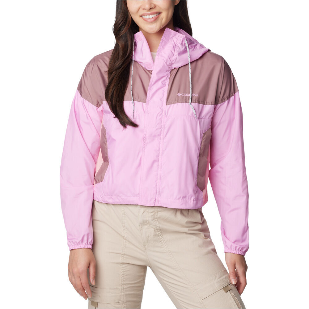 Columbia chaqueta softshell mujer Flash Challenger Cropped Windbreaker vista frontal