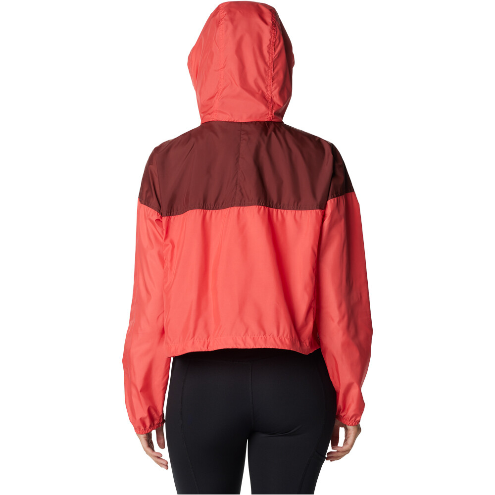 Columbia chaqueta softshell mujer Flash Challenger Cropped Windbreaker vista trasera