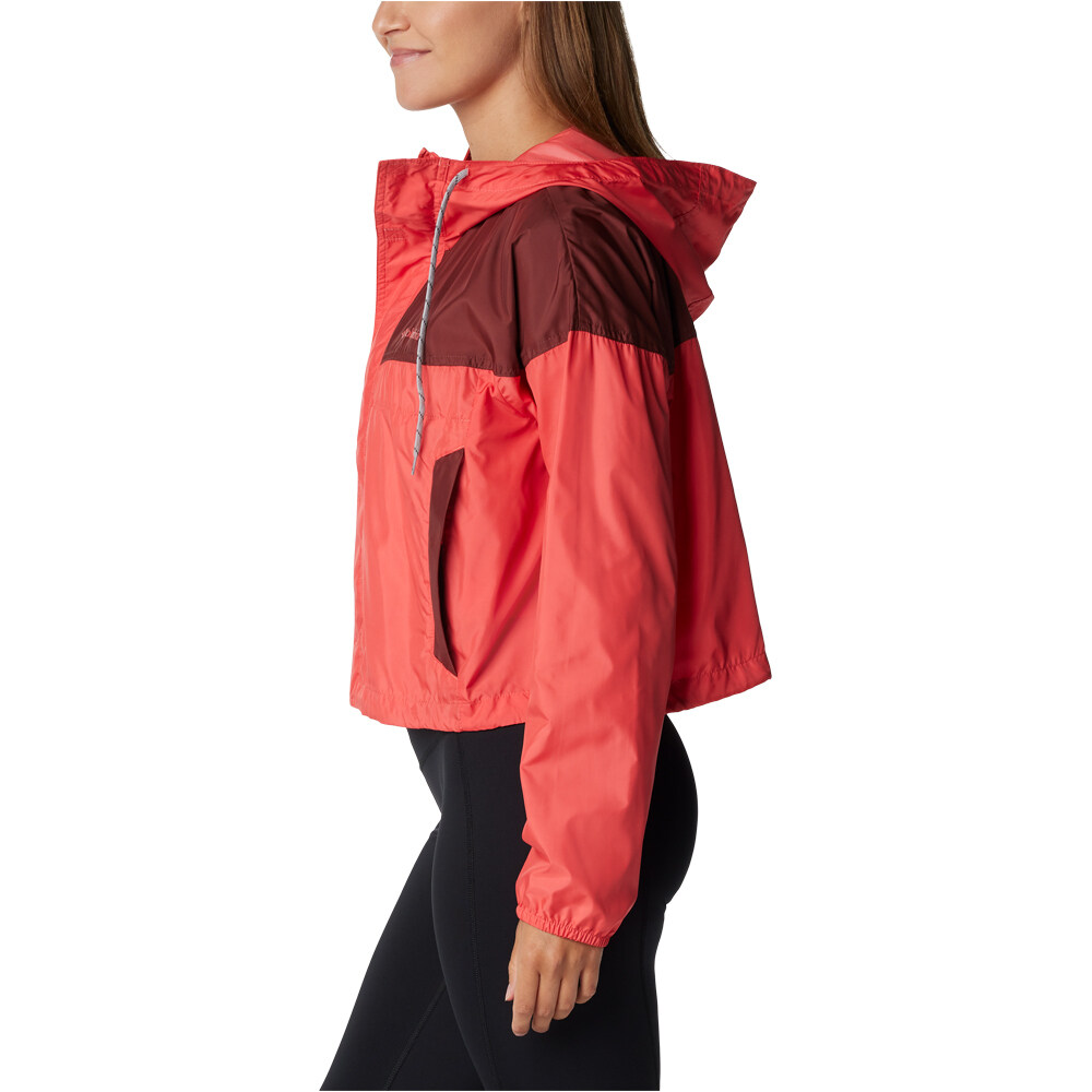 Columbia chaqueta softshell mujer Flash Challenger Cropped Windbreaker vista detalle